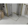 Mexen Lima Duo кабина за душ с преграда 90 x 90 см, прозрачен, златен - 856-090-090-50-00-02