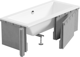 Mexen X-ST стиропорен корпус за правоъгълна вана 120-150 x 70-90 см, бял - 55020-00