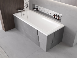 Mexen X-ST стиропорен корпус за правоъгълна вана 120-150 x 70-90 см, бял - 55020-00