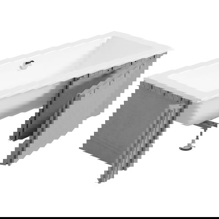 Mexen X-ST стиропор покритие за правоъгълна вана 160-190 x 70-90 см, бяла - 55021-00