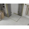 Mexen Lima Duo кабина за душ с преграда 90 x 90 см, прозрачен, златен - 856-090-090-50-00-02