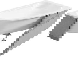 Mexen X-ST стиропорен LED корпус за ъглова вана 240 см, бял - 55022-01