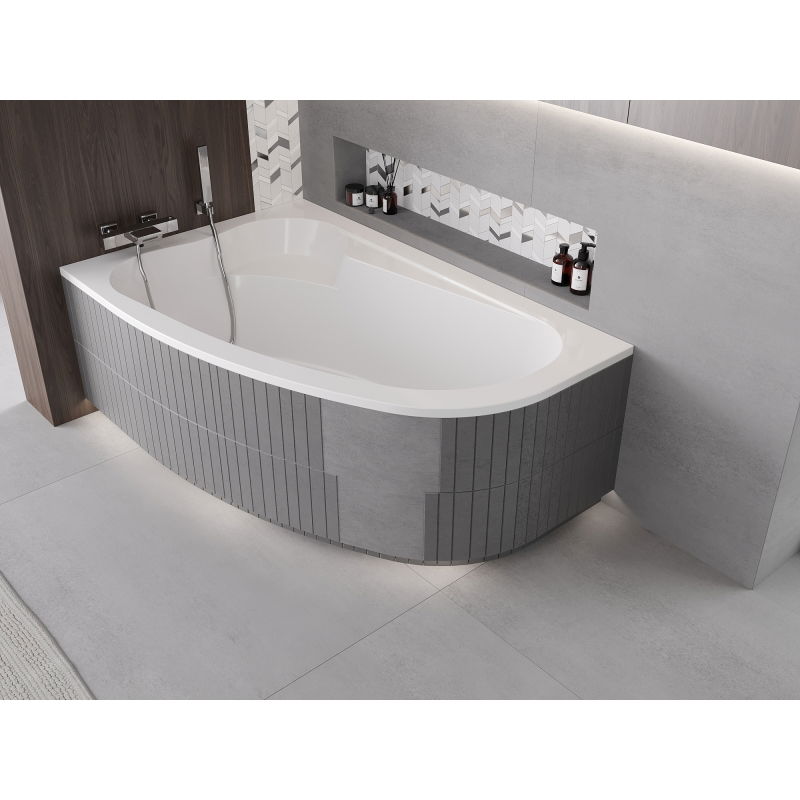 Mexen X-ST стиропорен корпус LED за ъглова вана 240 cm, бял - 55022-01