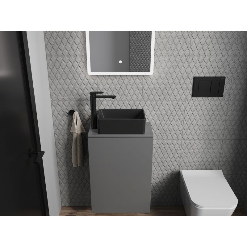 Mexen Nadia умивалник върху плот 36 x 23 cm, черен мат - 21613685