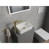 Mexen Nadia плот за мивка 36 x 23 см, бял/златен кант - 21613605