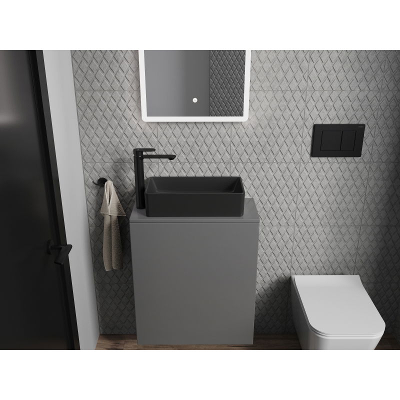 Mexen Nadia умивалник за над плот 46 x 23 см, черен мат - 21614685