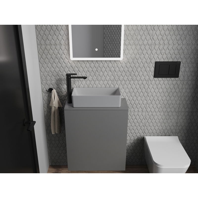 Mexen Nadia умивалник над плот 46 x 23 см, светло сив мат - 21614661