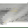Mexen Lima сгъваеми душ врати 100 cm, прозрачни, златни - 856-100-000-50-00