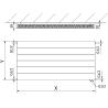 Mexen Line CVL11 панелен радиатор 900 x 1400 mm, долно свързване, 1527 W, бял - W611L-090-140-00
