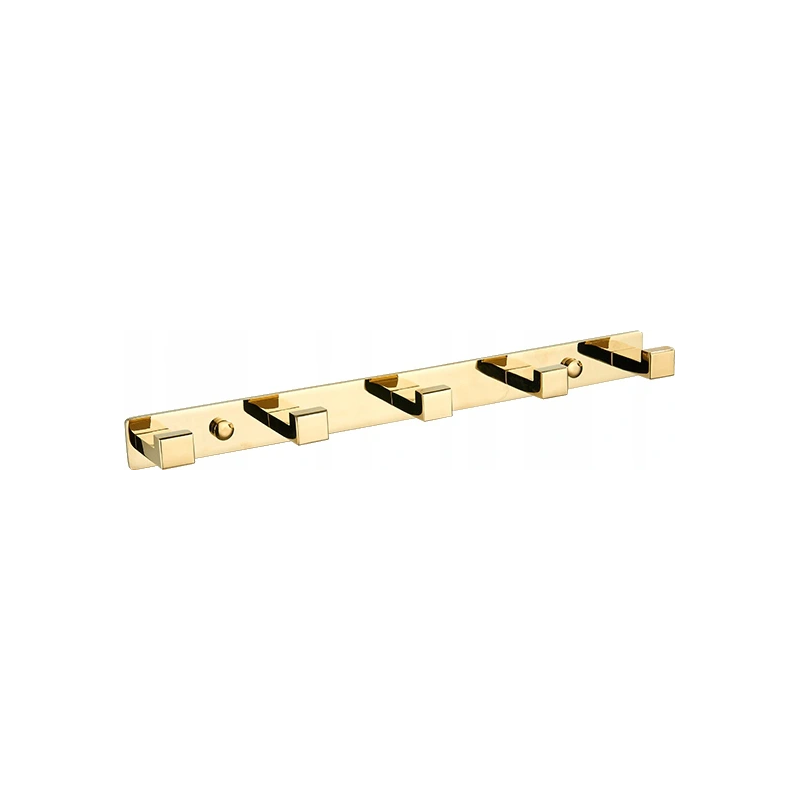 Mexen кука за кърпа с пет държача, златен - 709265-50