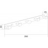 Mexen закачалка за кърпа с пет държача, черна - 709265-70