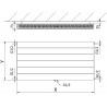 Mexen Line CCL21 панелен радиатор 400 x 800 mm, долно средно свързване, 635 W, бял - W6C21L-040-080-00
