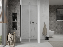 Mexen Lima сгъваеми душ врати 115 см, прозрачни, хром - 856-115-000-01-00