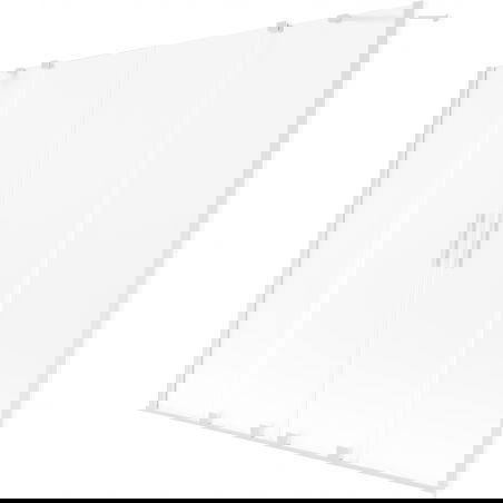 Mexen Velar Duo параван за вана, 2-крилен плъзгащ се 170 x 150 см, матирано стъкло, бял - 896-170-000-32-20