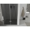 Mexen Lima сгъваеми душ врати 90 см, графит, хром - 856-090-000-01-40