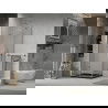 Mexen Lima смесител за душ с размери 80 x 80 см, прозрачен, хром + поддон Flat, черен - 856-080-080-01-00-4070