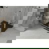 Mexen Lima смесител за душ с размери 80 x 80 см, прозрачен, хром + поддон Flat, черен - 856-080-080-01-00-4070