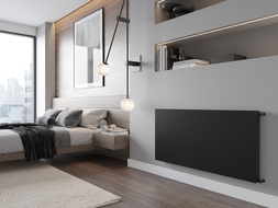 Mexen Flat CF11 панелен радиатор 900 x 1500 мм, странично свързване, 1637 W, черен - W411F-090-150-70