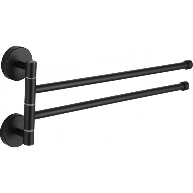 Mexen двоен въртящ се държач за кърпа, черен - 7039242-70