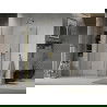 Mexen Lima сгъваема душ кабина 80 x 70 cm, прозрачна, злато - 856-080-070-50-00