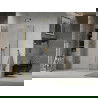 Mexen Lima сгъваема душ кабина 80 x 70 cm, прозрачна, злато - 856-080-070-50-00