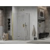 Mexen Lima Сгъваем душ-кабина 90 x 100 см, прозрачна, златна - 856-090-100-50-00