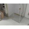 Mexen Lima сгъваем душ кабина 100 x 80 см, прозрачна, златна - 856-100-080-50-00