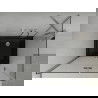 Mexen Lima душ кабина сгъваема 90 x 100 см, прозрачна, хром + поддушово корито Flat, черно - 856-090-100-01-00-4070