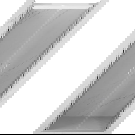 Mexen Exo двойни врати за душ кабина 80 см, прозрачни, хромирани - 814-080-000-01-00