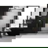 Mexen Exo двойни отварящи се душ врати 70 cm, прозрачни, черни - 814-070-000-70-00
