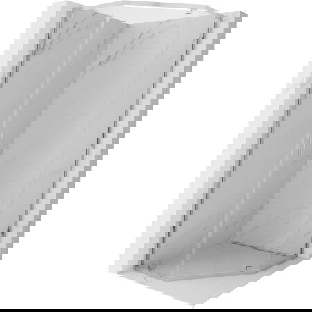 Mexen Exo петоъгълна душ кабина с врата 90 x 90 см, прозрачна, хромирана