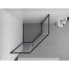 Mexen Exo петстенна душ кабина с врата 80 x 80 см, прозрачна, черна - 812-080-080-70-00