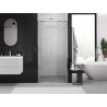Mexen Exo-BR Duo двойни отваряеми душ врати 80 см, прозрачни, хром - 8182-080-000-01-00