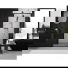 Mexen Exo сгъваеми душ врати 95 cm, прозрачни, черни - 816-095-000-70-00