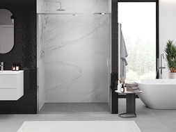 Mexen Exo врати за душ кабина с отваряне 130 см, прозрачни, хром - 819-130-000-01-00