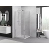 Mexen Exo-B Duo отваряема душ кабина 70 x 70 см, прозрачна, хром - 814-070-070-01-00