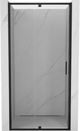 Mexen Exo-R плъзгащи душ врати 100 см, прозрачни, черни - 819-100-000-70-00