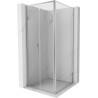 Mexen Exo-B Duo отваряема душ кабина 80 x 80 cm, прозрачна, хром - 814-080-080-01-00