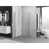 Mexen Exo-B Duo отваряема душ кабина 80 x 80 cm, прозрачна, хром - 814-080-080-01-00
