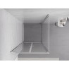 Mexen Exo-B Duo отваряема душ кабина 80 x 80 cm, прозрачна, хром - 814-080-080-01-00