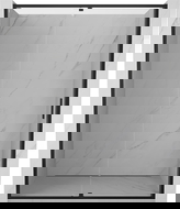 Mexen Exo врати за душ кабина, отваряеми, 140 см, прозрачни, черни - 819-140-000-70-00