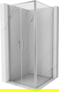 Mexen Exo душ кабина с отваряеми врати 90 x 90 см, прозрачен, хром - 814-090-090-01-00