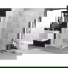 Mexen Exo душ кабина с отваряща се врата 100 x 100 см, прозрачна, хром - 814-100-100-01-00