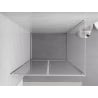 Mexen Exo душ кабина с отварящи се врати 80 x 70 см, прозрачна, хром - 814-080-070-01-00