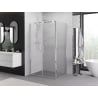 Mexen Exo душ кабина с отварящи се врати 80 x 70 см, прозрачна, хром - 814-080-070-01-00