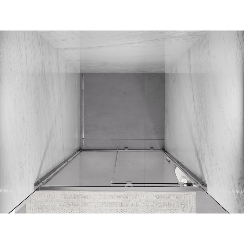 Mexen Exo-S плъзгащи се душ врати 105 см, прозрачни, хром - 8151-105-000-01-00