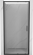 Mexen Exo-S плъзгащи се душ врати 115 см, прозрачни, черни - 8151-115-000-70-00