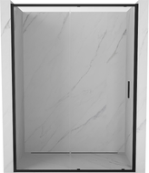 Mexen Exo-S плъзгаща се душ врата 135 см, прозрачен, черен - 8151-135-000-70-00