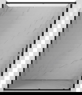 Mexen Exo плъзгащи се душ врати 130 см, прозрачни, черни - 8151-130-000-70-00