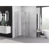 Mexen Exo сгъваема душ кабина 90 x 90 см, прозрачна, хром - 816-090-090-01-00